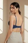 Zivame Beautiful Basics Padded Non Wired 3/4Th Coverage T-Shirt Bra - Sargasso Sea — thumbnail 4